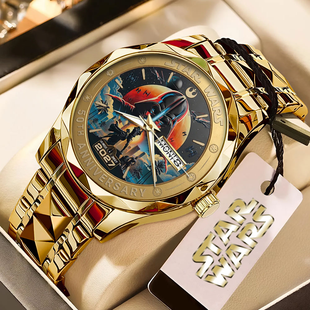 Star Wars 50th Anniversary Alloy Luxury Quartz Watch – TMTHU5676