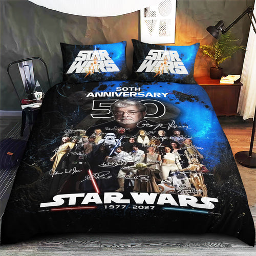 Star Wars 50th Anniversary 3-Piece Duvet Bedding Set – TMTHU4512