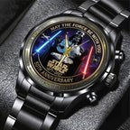 Star Wars 50th Anniversary Black Stainless Steel Watch – TMTHU4185