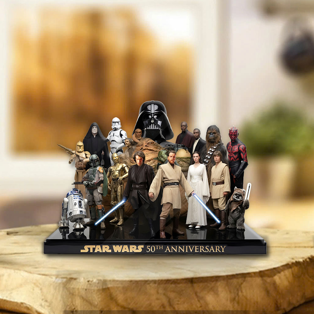 Star Wars 50th Anniversary Custom Shape Acrylic Plaque – TMTHU4584