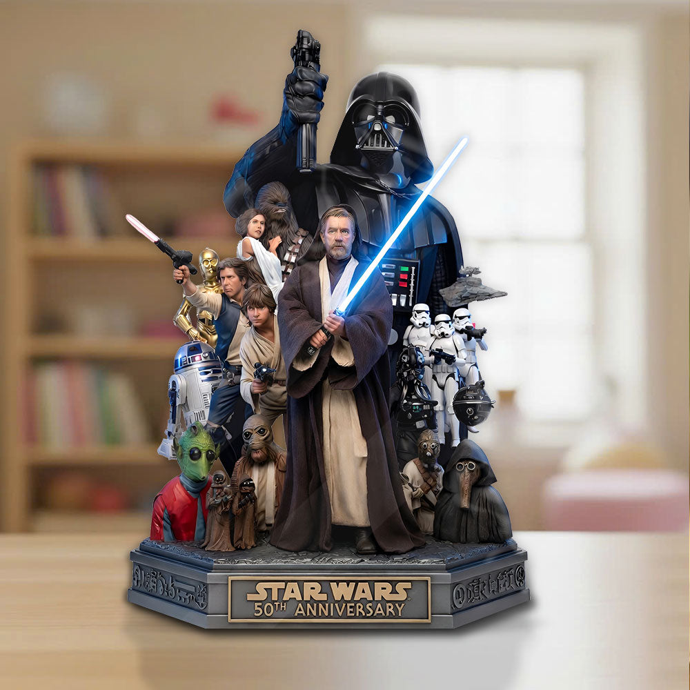 Star Wars 50th Anniversary Custom Shape Acrylic Plaque – TMTHU4685