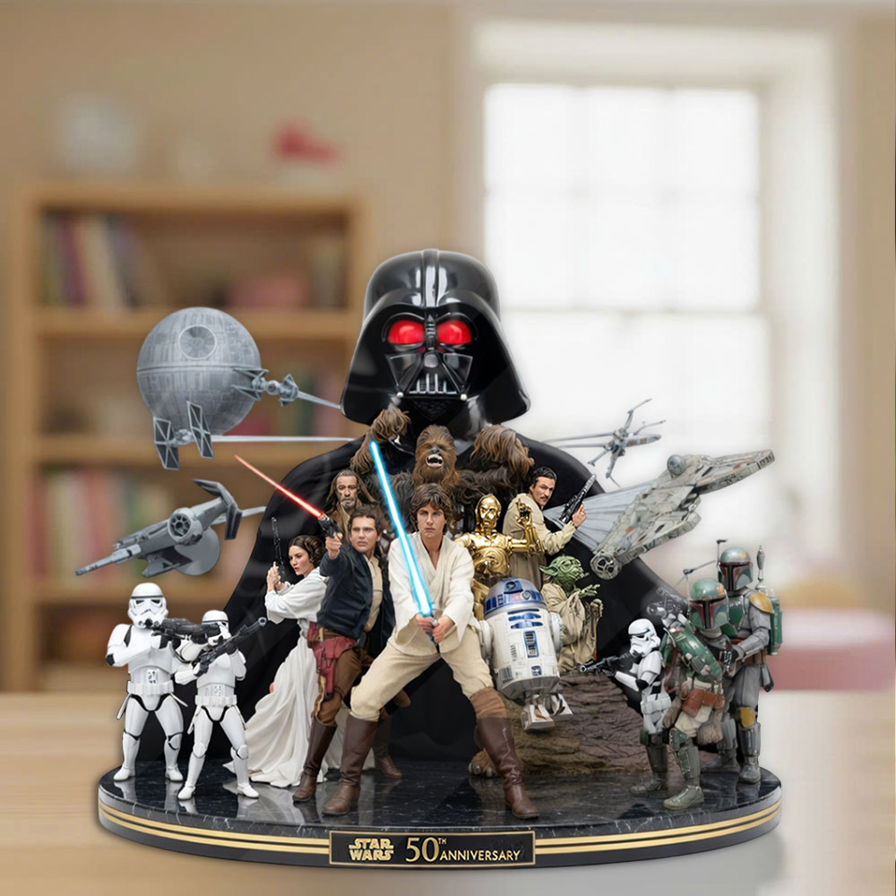 Star Wars 50th Anniversary Custom Shape Acrylic Plaque – TMTHU4905
