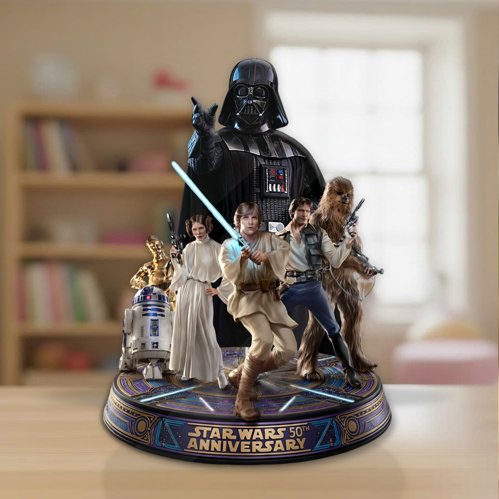 Star Wars 50th Anniversary Custom Shape Acrylic Plaque – TMTHU5059