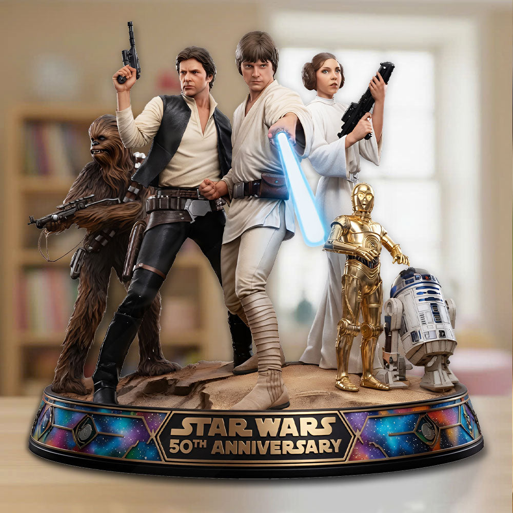 Star Wars 50th Anniversary Custom Shape Acrylic Plaque – TMTHU5070