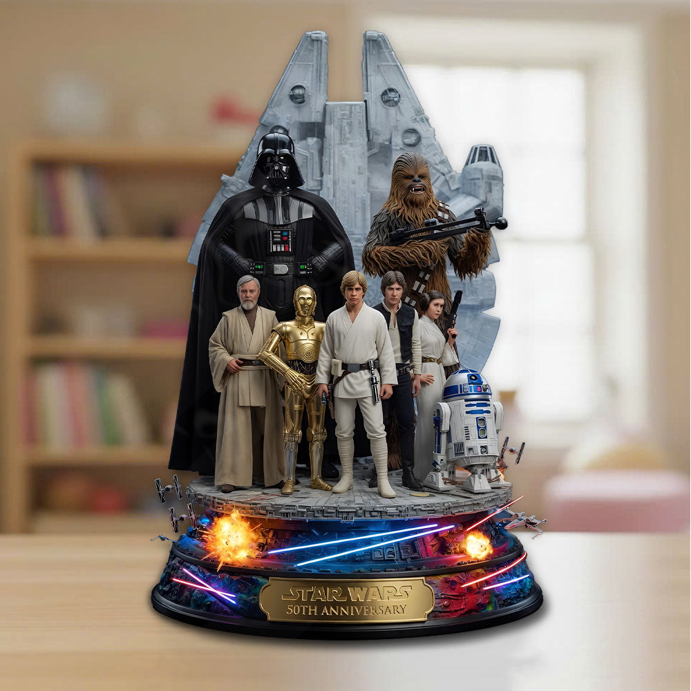 Star Wars 50th Anniversary 2026 Custom Shape Acrylic Plaque – TMTHU5949