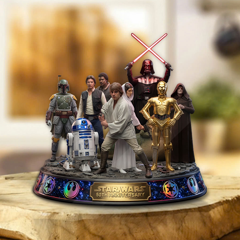 Star Wars 50th Anniversary Custom Shape Acrylic Plaque – TMTHU6054