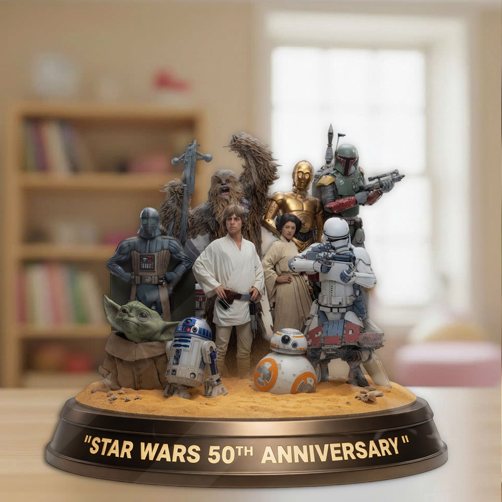 Star Wars 50th Anniversary Custom Shape Acrylic Plaque – TMTHU6115
