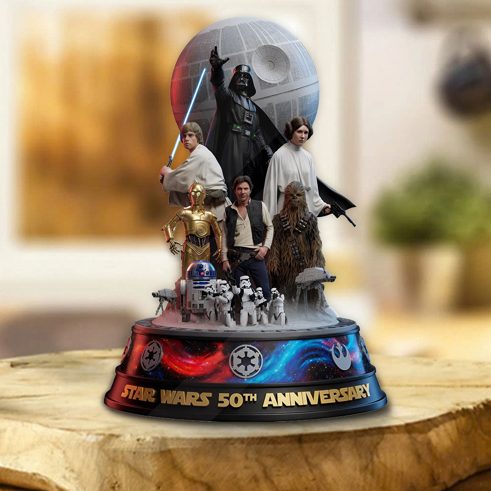 Star Wars 50th Anniversary Custom Shape Acrylic Plaque – TMTHU6313