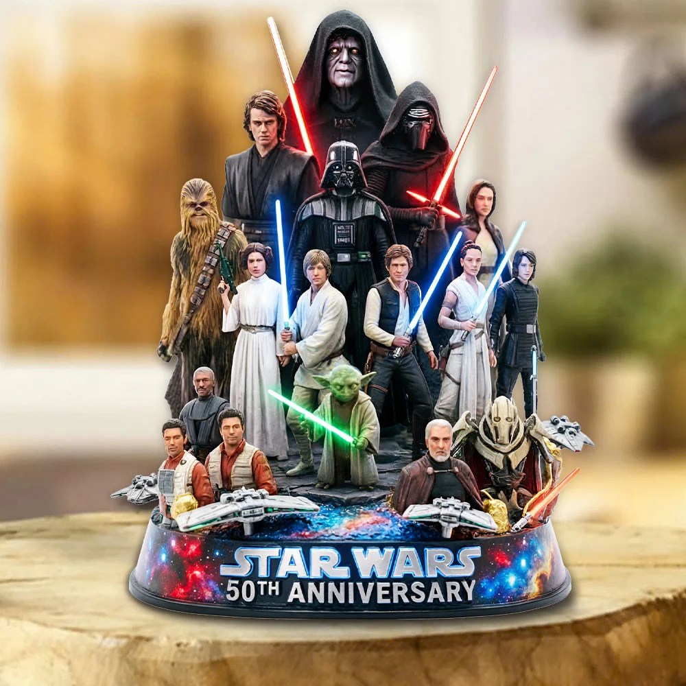Star Wars 50th Anniversary Custom Shape Acrylic Plaque – TMTHU9208