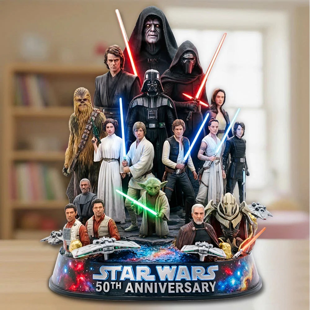 Star Wars 50th Anniversary Custom Shape Acrylic Plaque – TMTHU9208