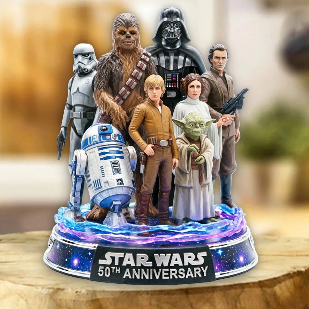Star Wars 50th Anniversary Custom Shape Acrylic Plaque – TMTHU9209