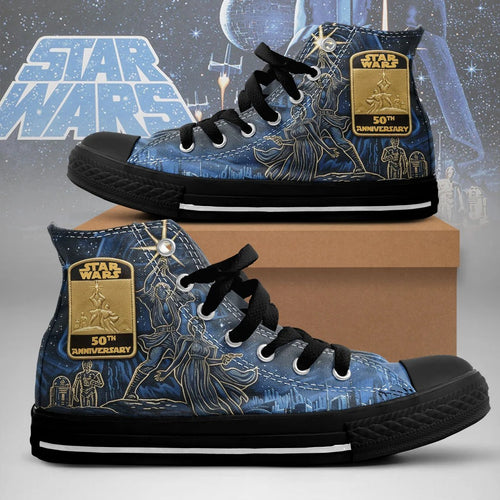 Star Wars 50th Anniversary High Top Canvas Shoes – TMTHU9317