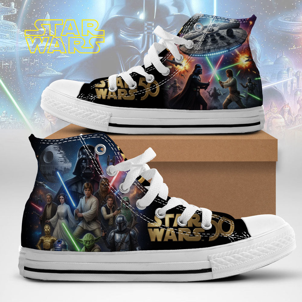Star Wars 50th Anniversary High Top Canvas Shoes – TMTHU7741