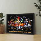 Star Wars 50th Anniversary Rectangle Canvas With Inner Frame – TMTHU5187