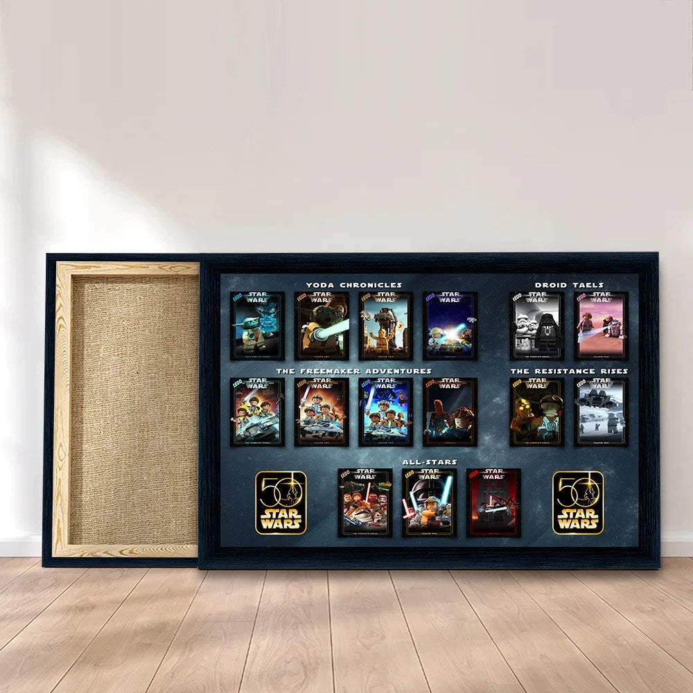 Star Wars 50th Anniversary Rectangle Canvas With Inner Frame – TMTHU9378