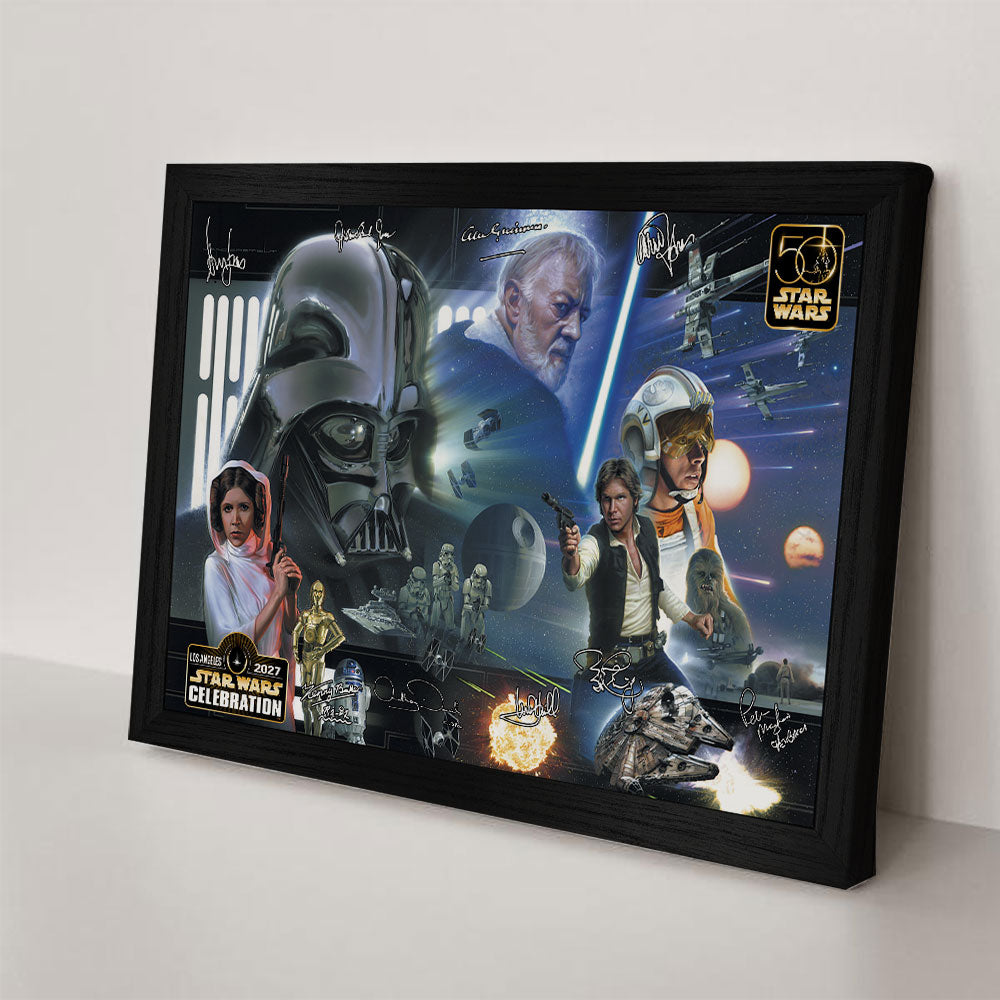 Star Wars 50th Anniversary Rectangle Canvas With Inner Frame – TMTHU6593