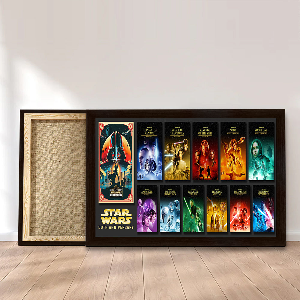 Star Wars 50th Anniversary Rectangle Canvas With Inner Frame – TMTHU7841