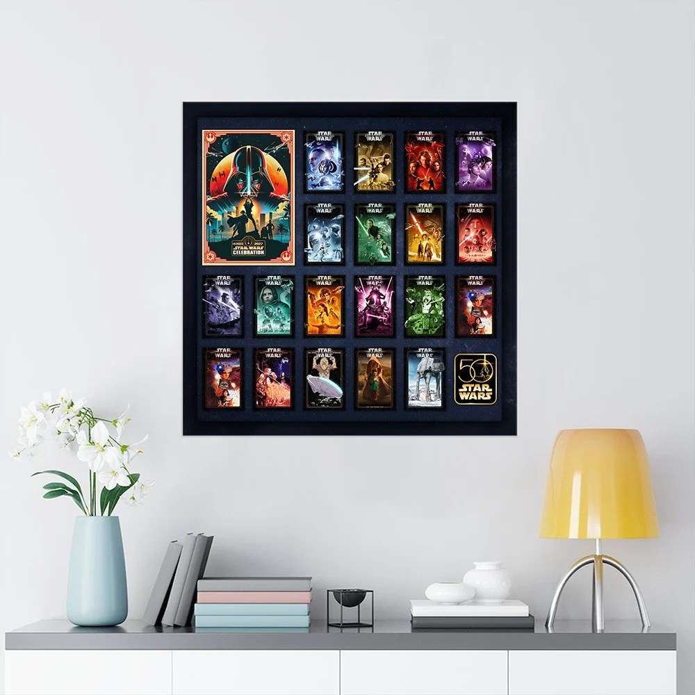 Star Wars 50th Anniversary Square Canvas With Inner Frame – TMTHU9376