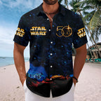 Star Wars 50th Anniversary Short Sleeve Button-Down Shirt – HOATT15498