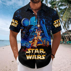 Star Wars 50th Anniversary Short Sleeve Button-Down Shirt – HOATT17404