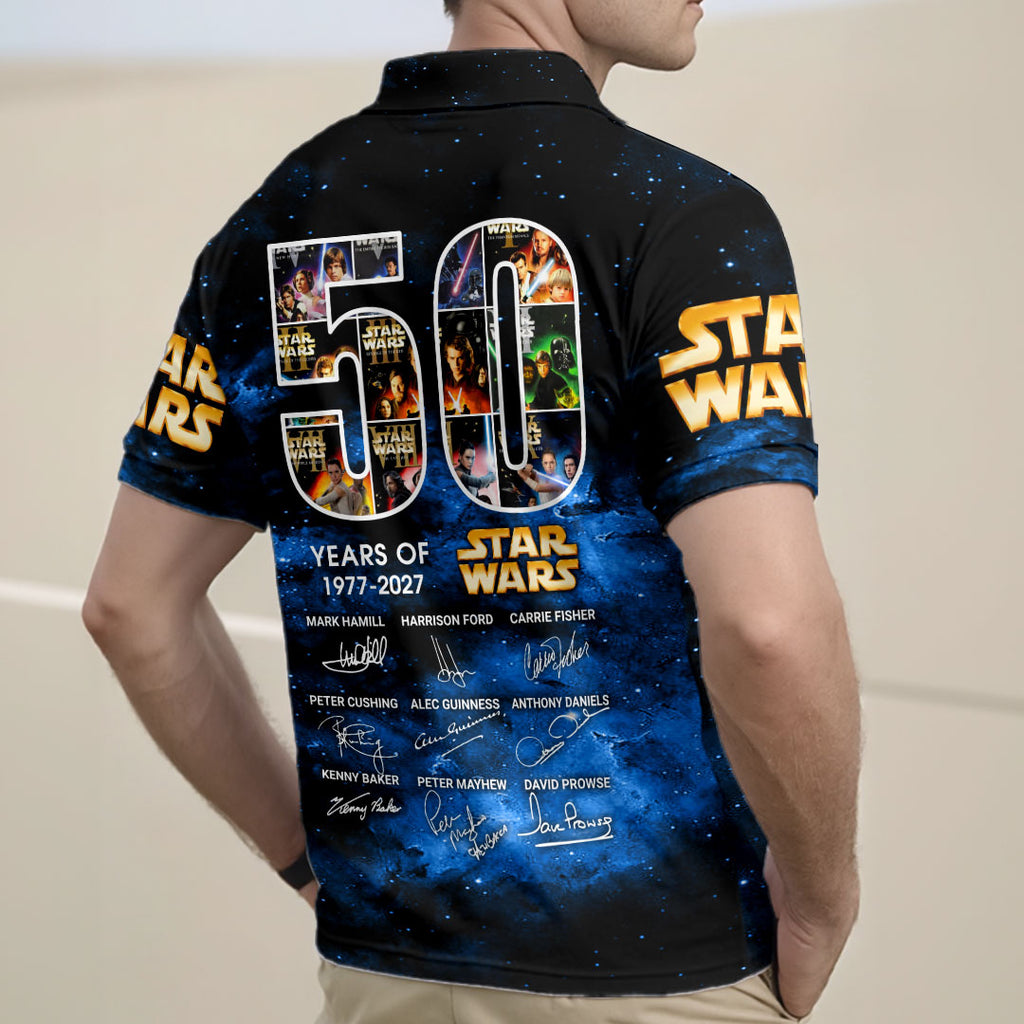 Star Wars 50th Anniversary Zip Polo Shirt – HOATT17545