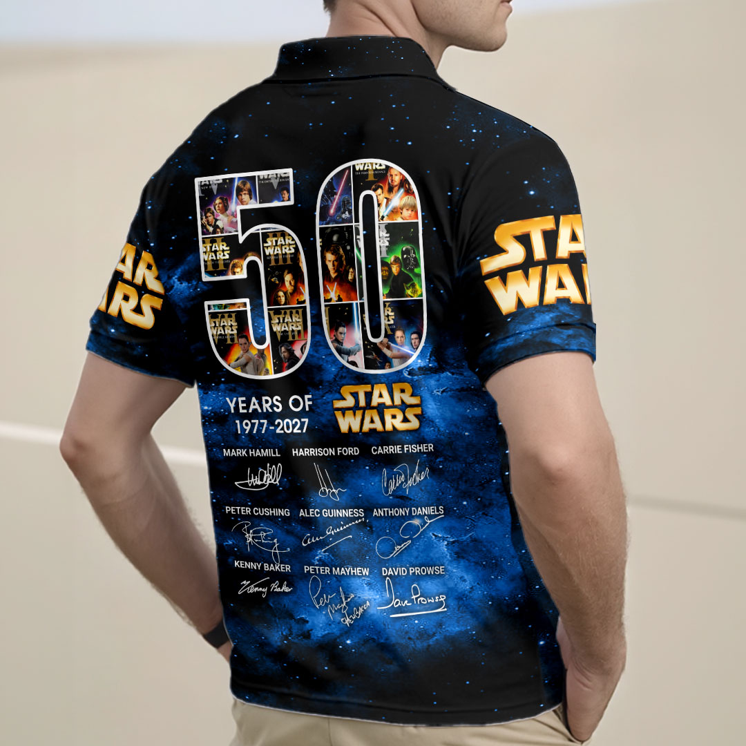 Star Wars 50th Anniversary Zip Polo Shirt – HOATT17545