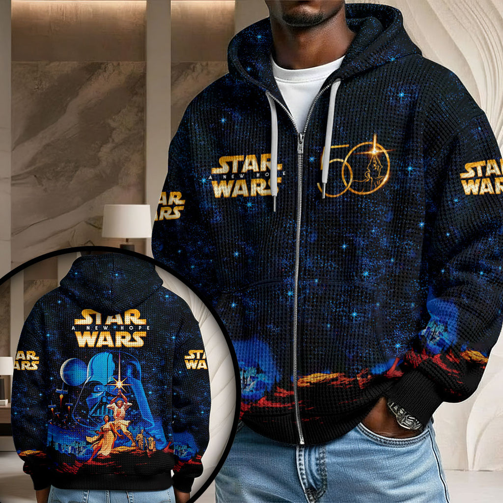 Star Wars 50th Anniversary 3D Unisex Waffle Hoodie – HOATT14952
