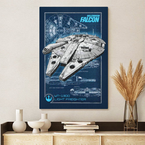 Star Wars Rectangle Canvas With Inner Frame – HOATT19116