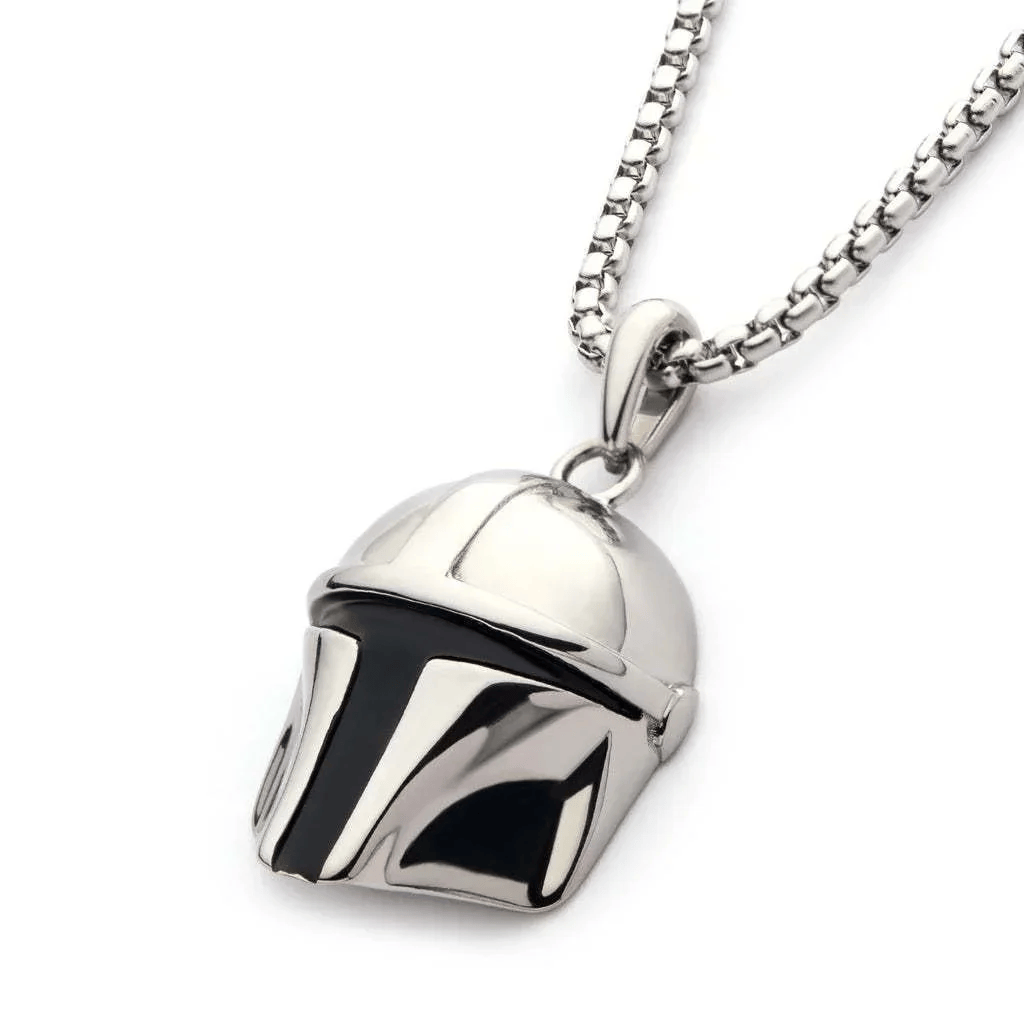 Star Wars Mandalorian Helmet Pendant Necklace – MAITMDROP143