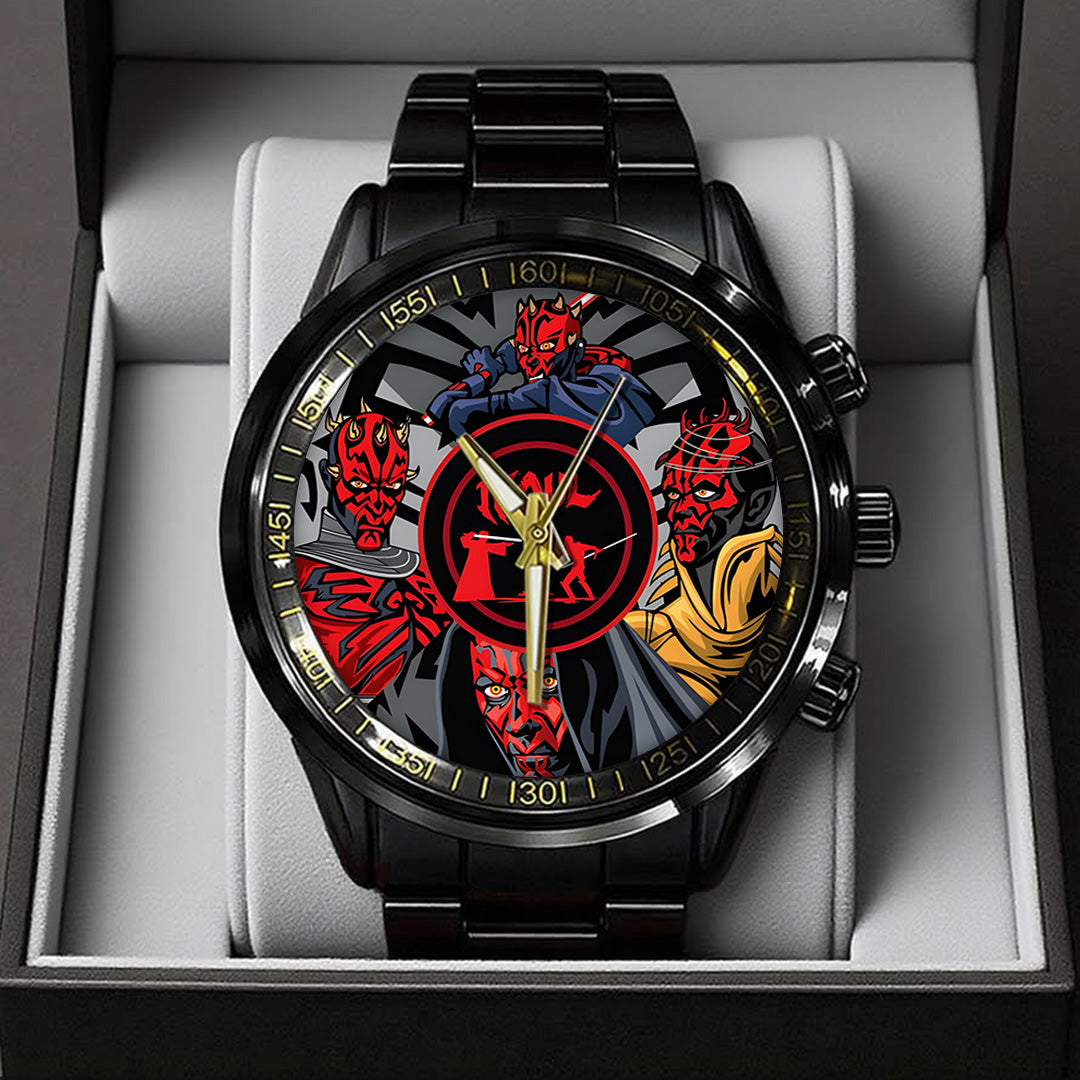 Star Wars: Maul Shadow Lord Black Stainless Steel Watch – TANTN22669