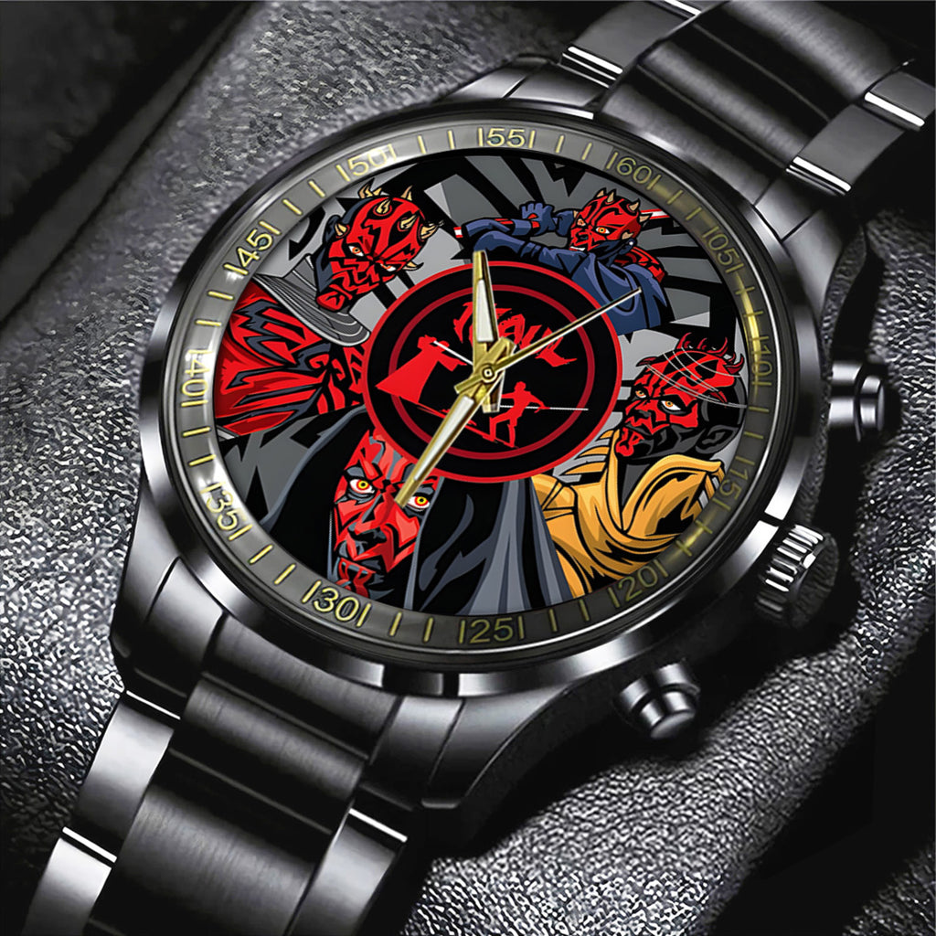 Star Wars: Maul Shadow Lord Black Stainless Steel Watch – TANTN22669