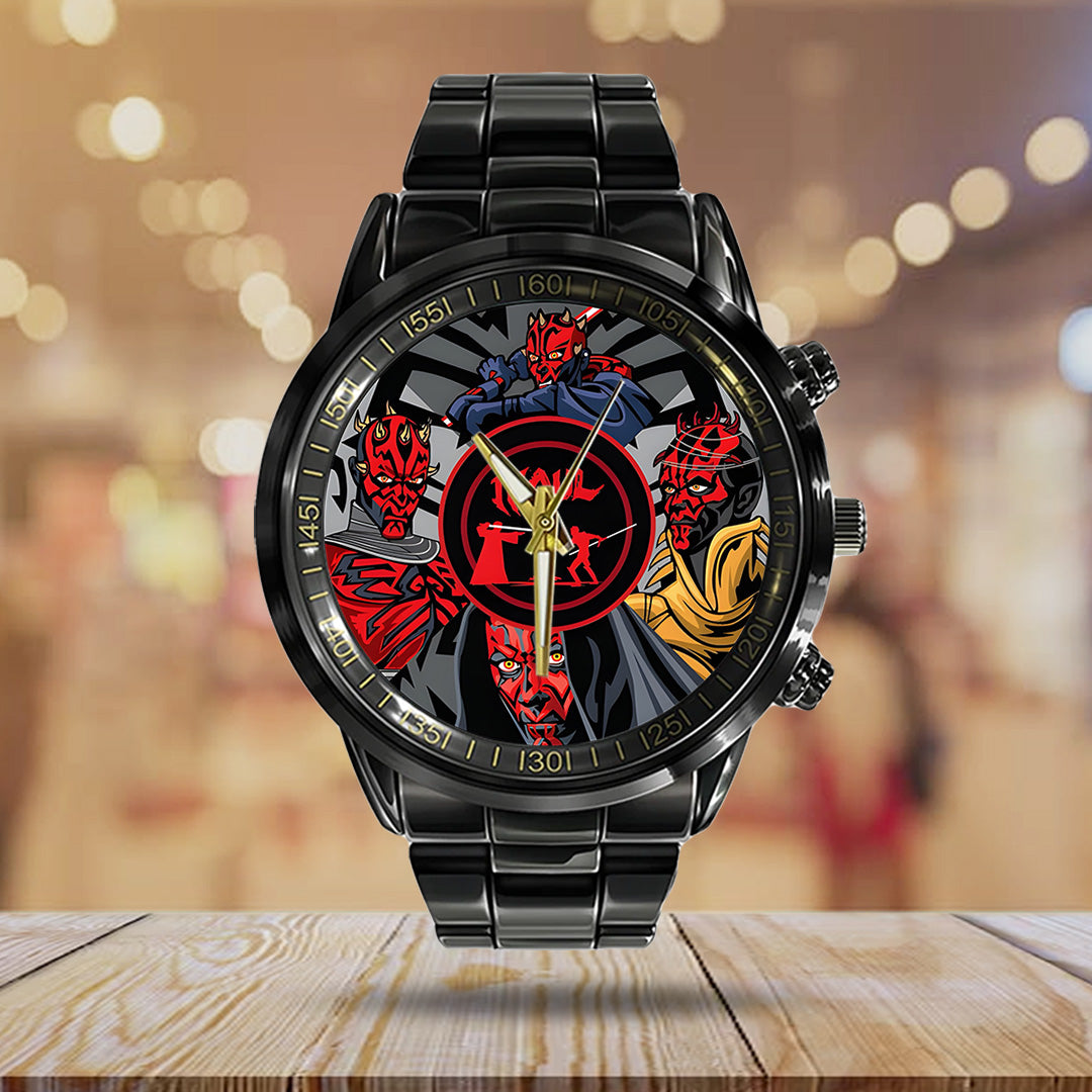 Star Wars: Maul Shadow Lord Black Stainless Steel Watch – TANTN22669