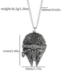 Star Wars Millennium Falcon Spaceship Pendant Necklace – MAITMDROP144