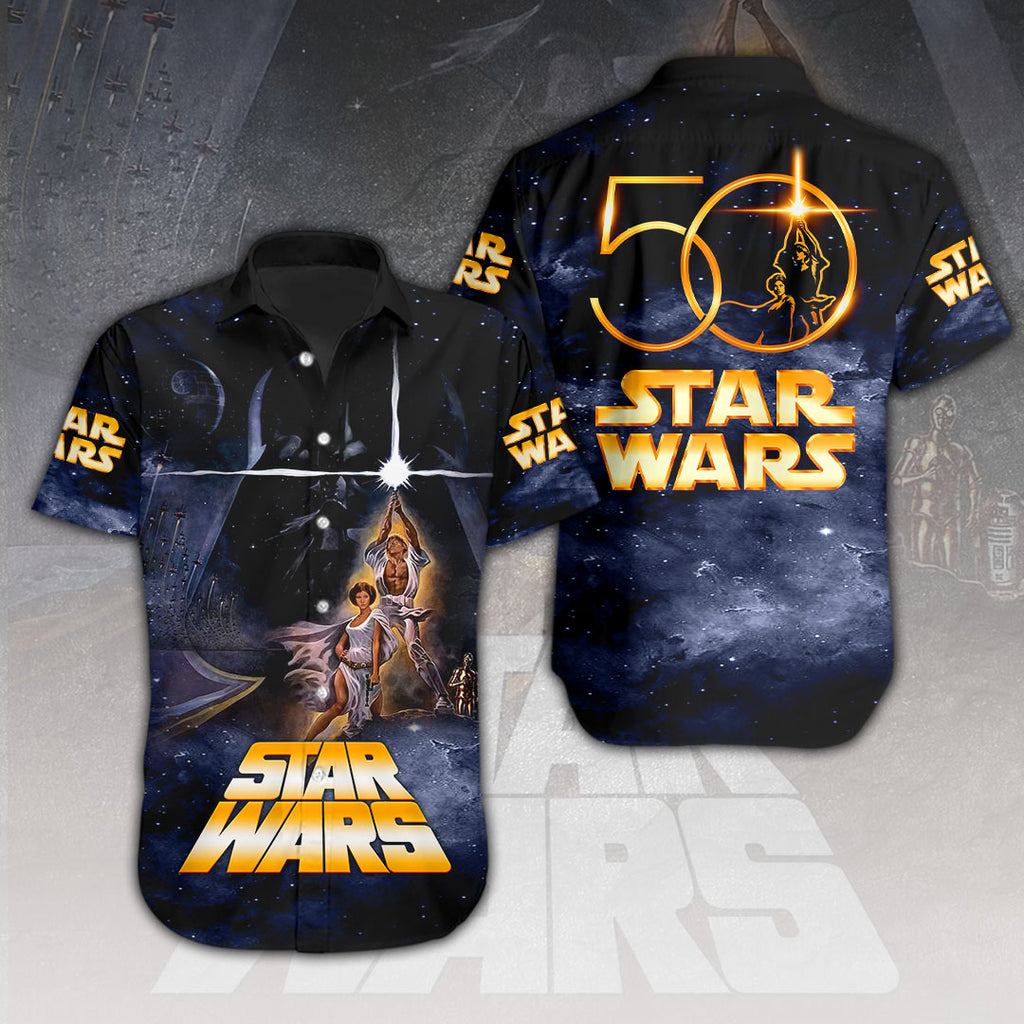 Star Wars Short Sleeve Button-Down Shirt – HOATT 12242