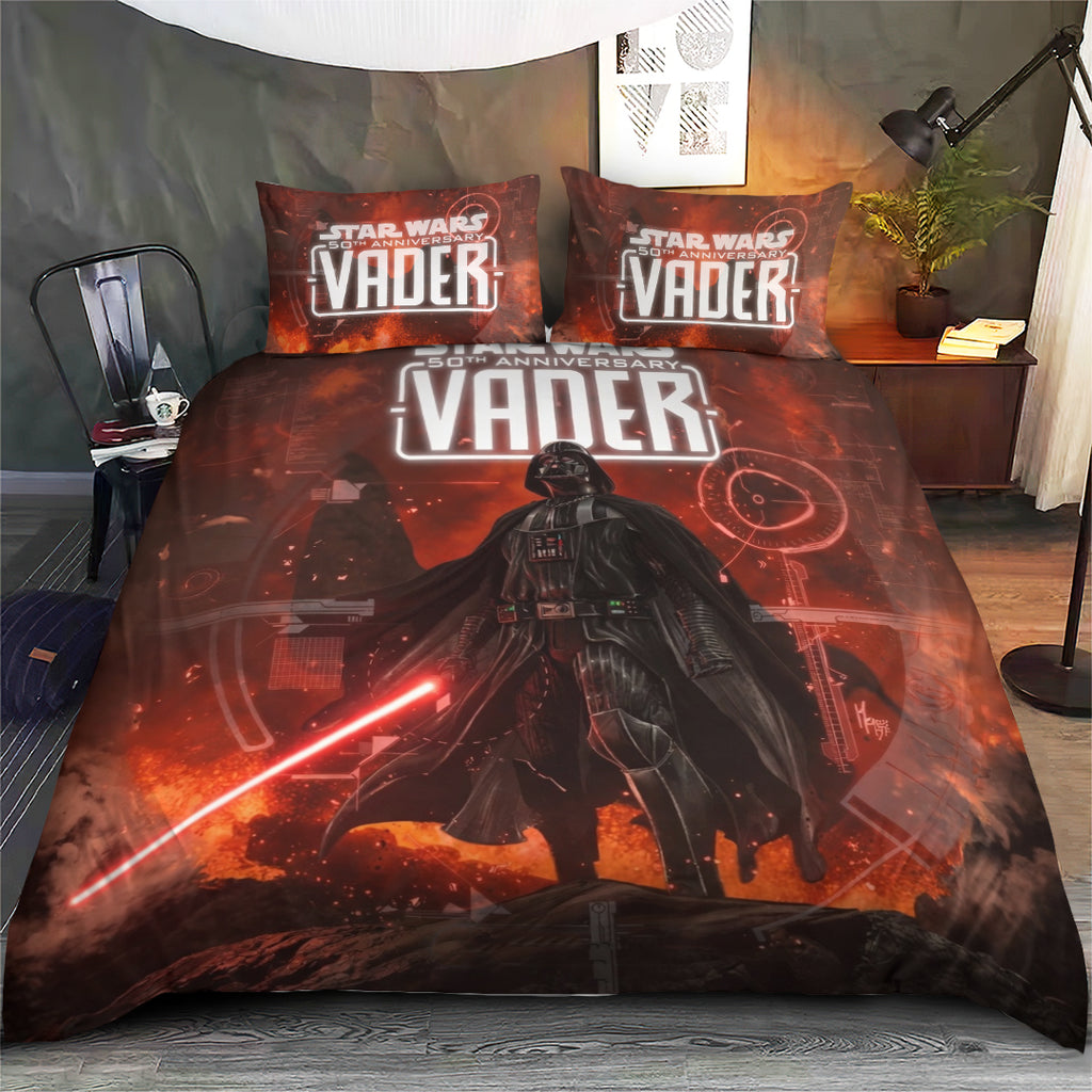 Star Wars x Darth Vader 50th Anniversary 2027 3-Piece Duvet Bedding Set – TMTHU6017