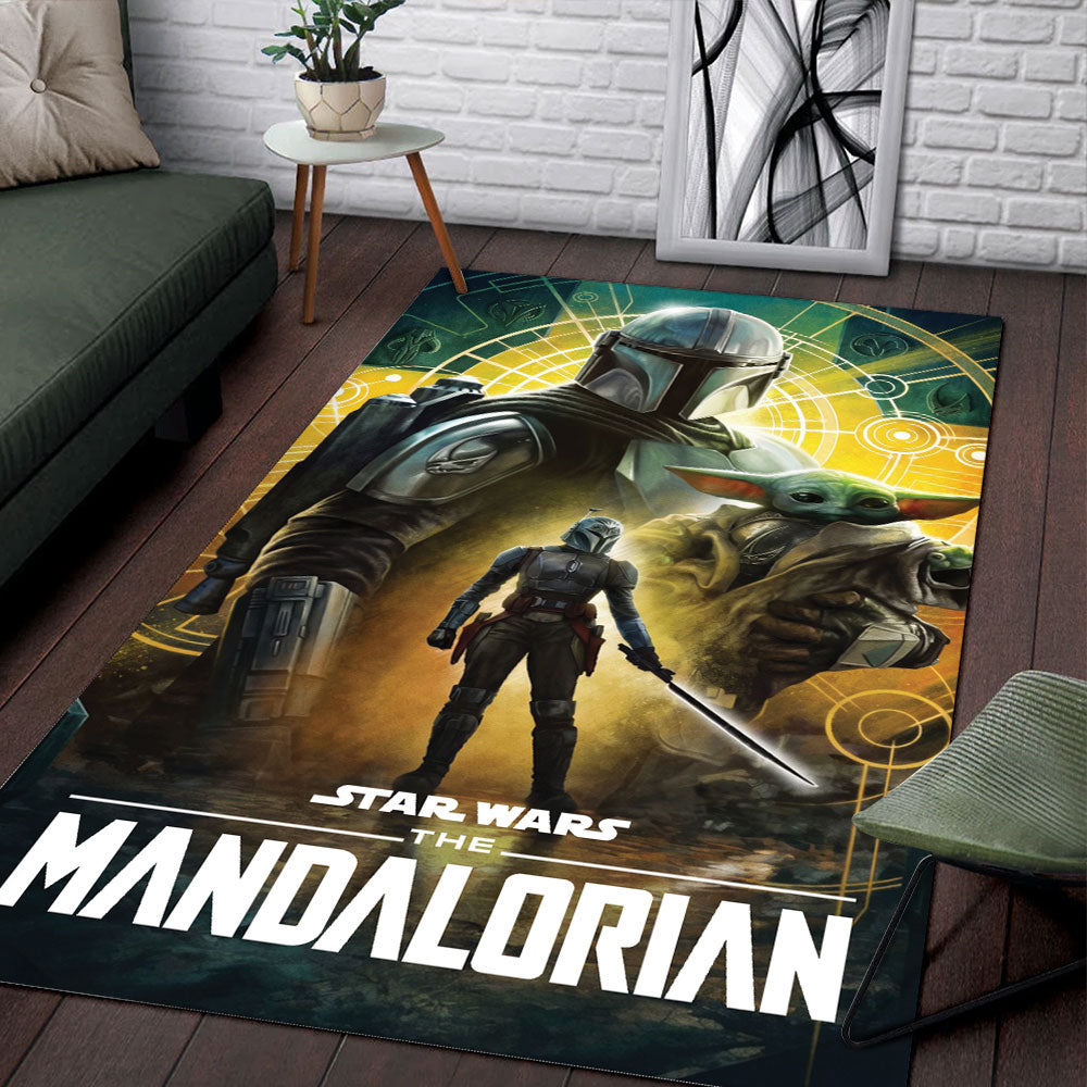 Star Wars x Mandalorian Rectangular Rug – TMTHU6420