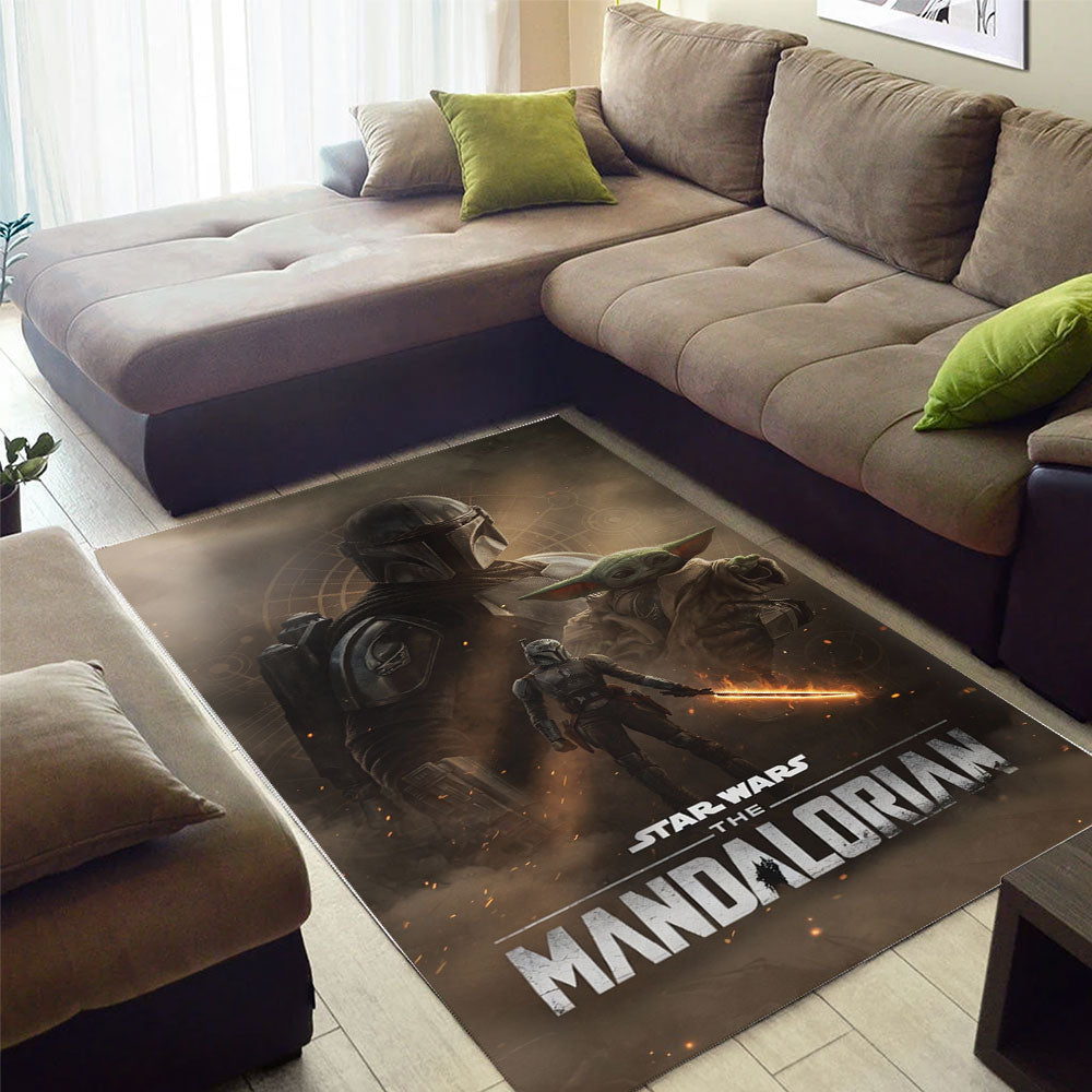 Star Wars x Mandalorian Rectangular Rug – TMTHU6552