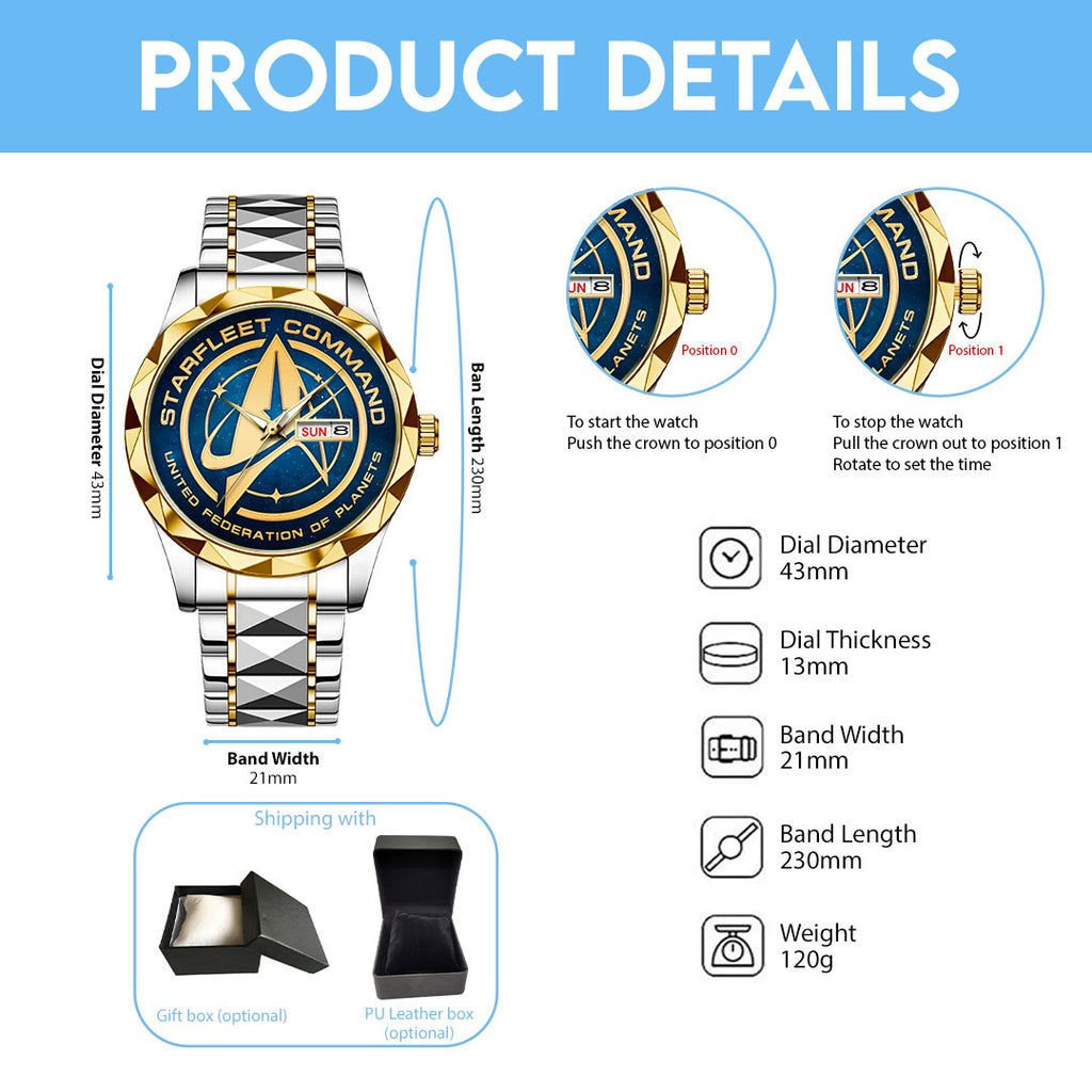Star Trek Alloy Luxury Quartz Watch – HOATT13193