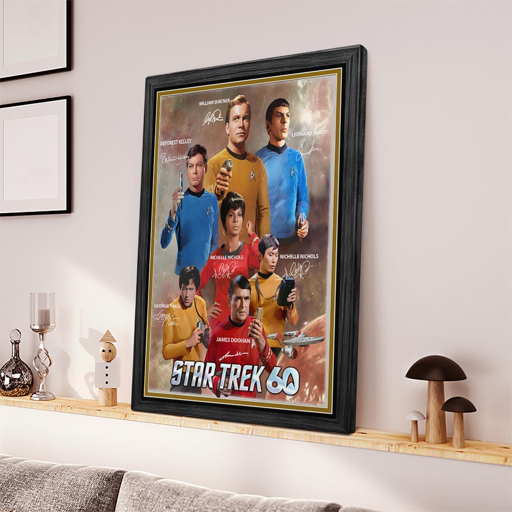 Star Trek 60th Anniversary Rectangle Canvas With Inner Frame – HOATT16418