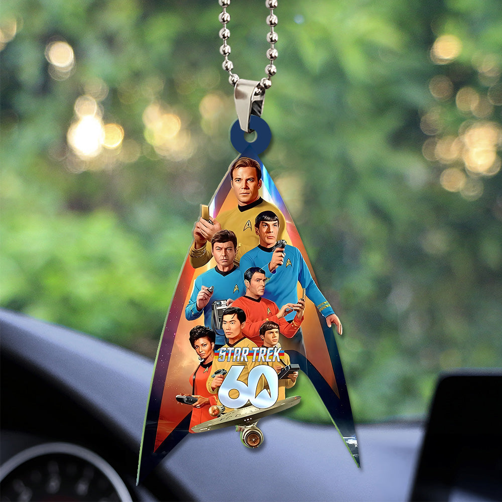 Star Trek 60th Anniversary Custom shape 2-sided Acrylic Car Ornament – GNE5207