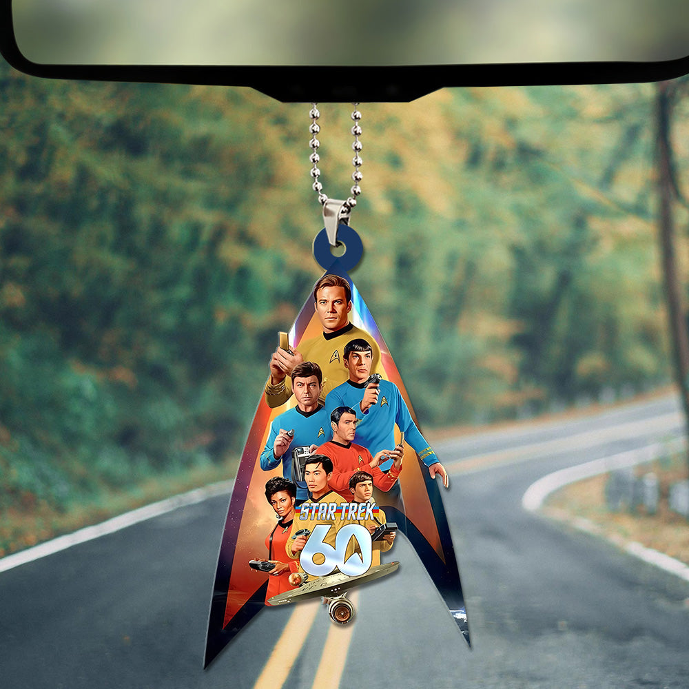 Star Trek 60th Anniversary Custom shape 2-sided Acrylic Car Ornament – GNE5207