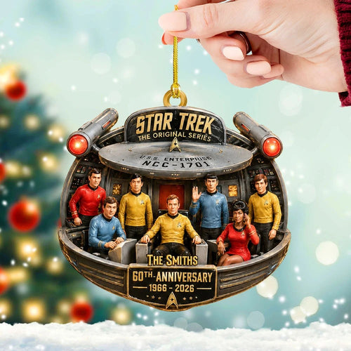 Star Trek 60th Anniversary Custom Shape 2-side Printed Acrylic Ornament – TANTN25761