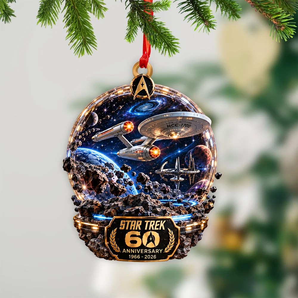 Star Trek 60th Anniversary Custom Shape 2-side Printed Acrylic Ornament – TANTN25967