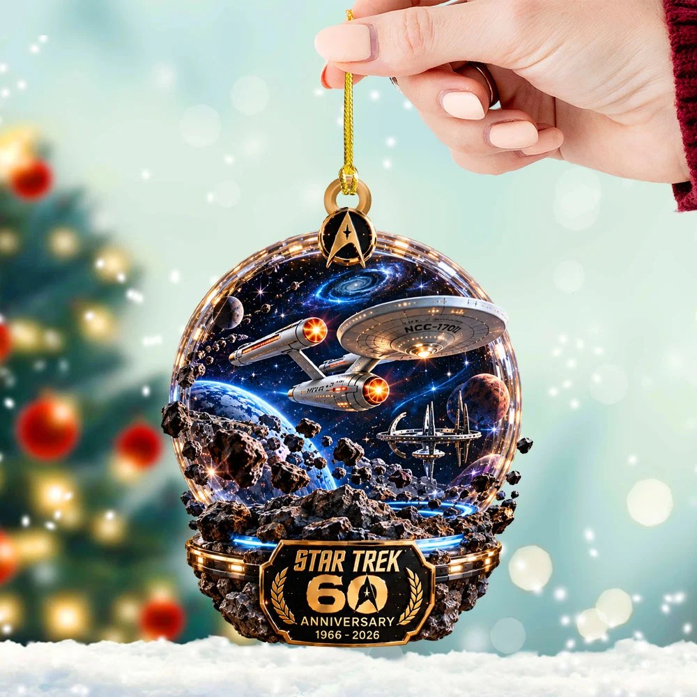Star Trek 60th Anniversary Custom Shape 2-side Printed Acrylic Ornament – TANTN25967