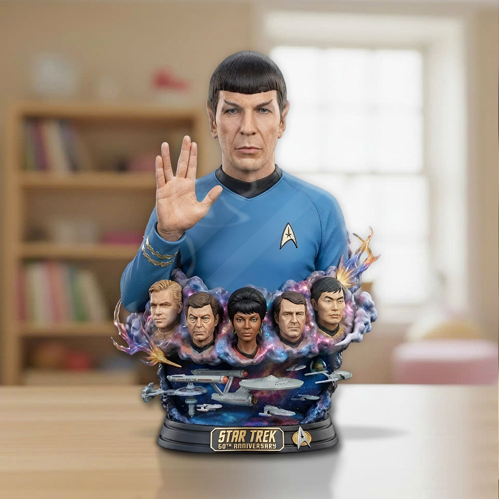 Star Trek 60th Anniversary 2026 Custom Shape Acrylic Plaque – TMTHU3808