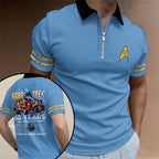 Star Trek 60th Anniversary 2026 Zip Polo Shirt – TANTN21277