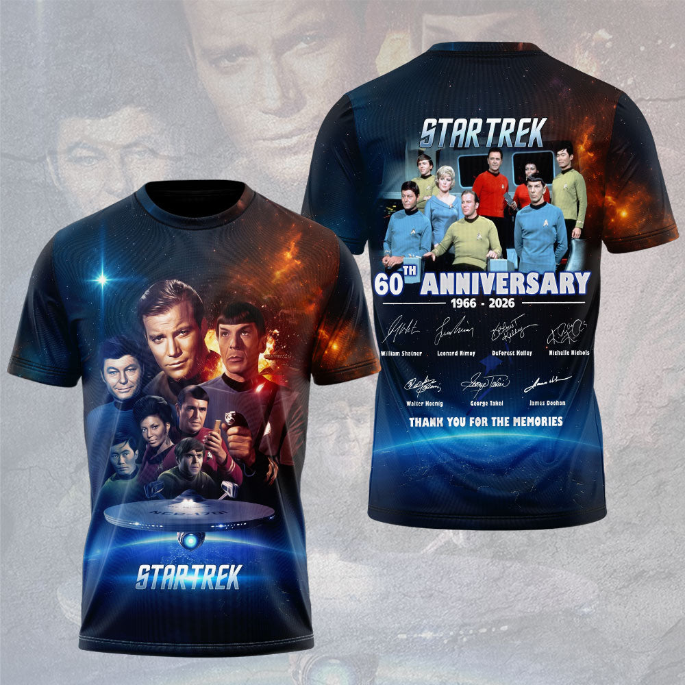 Star Trek 60th Anniversary 2026 3D Apparel – TMTHU1802