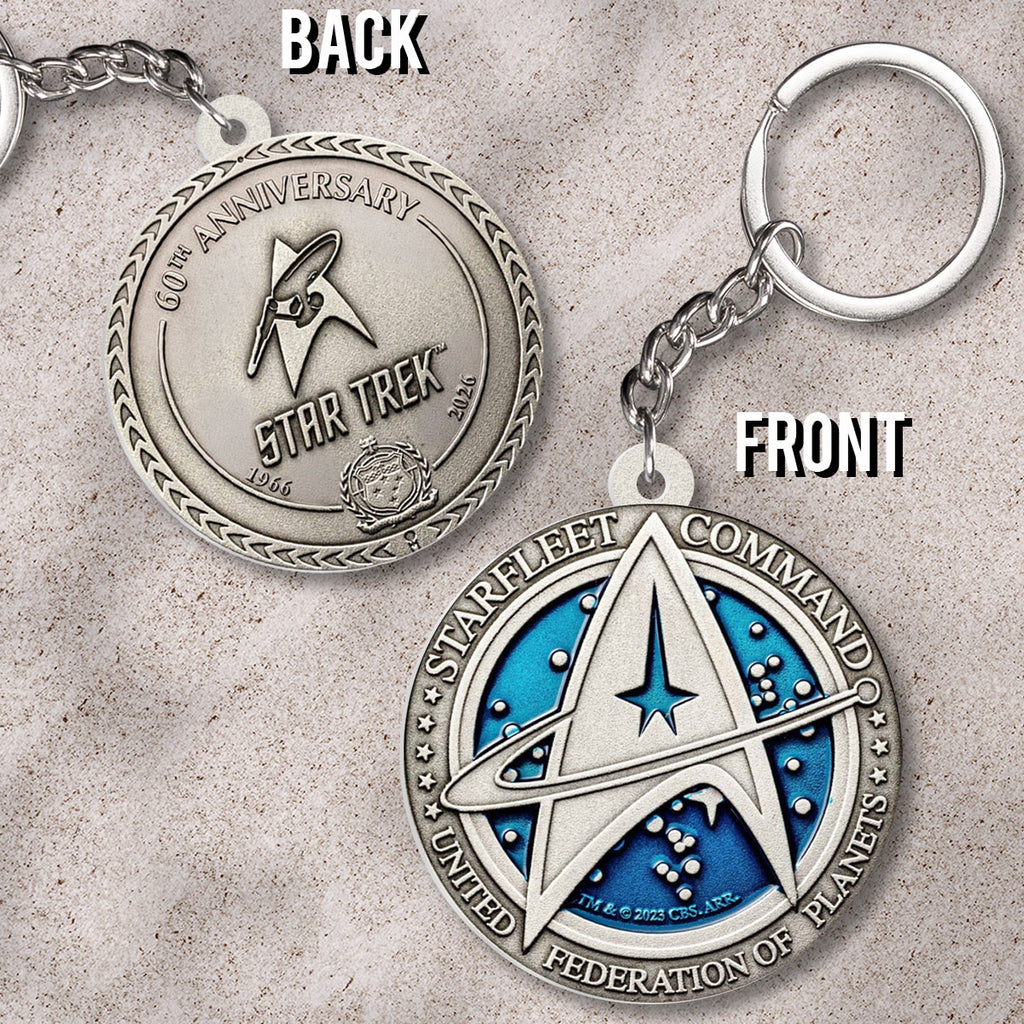 Star Trek 60th Anniversary Custom Shape 2-sided Keychain – MAITM15251