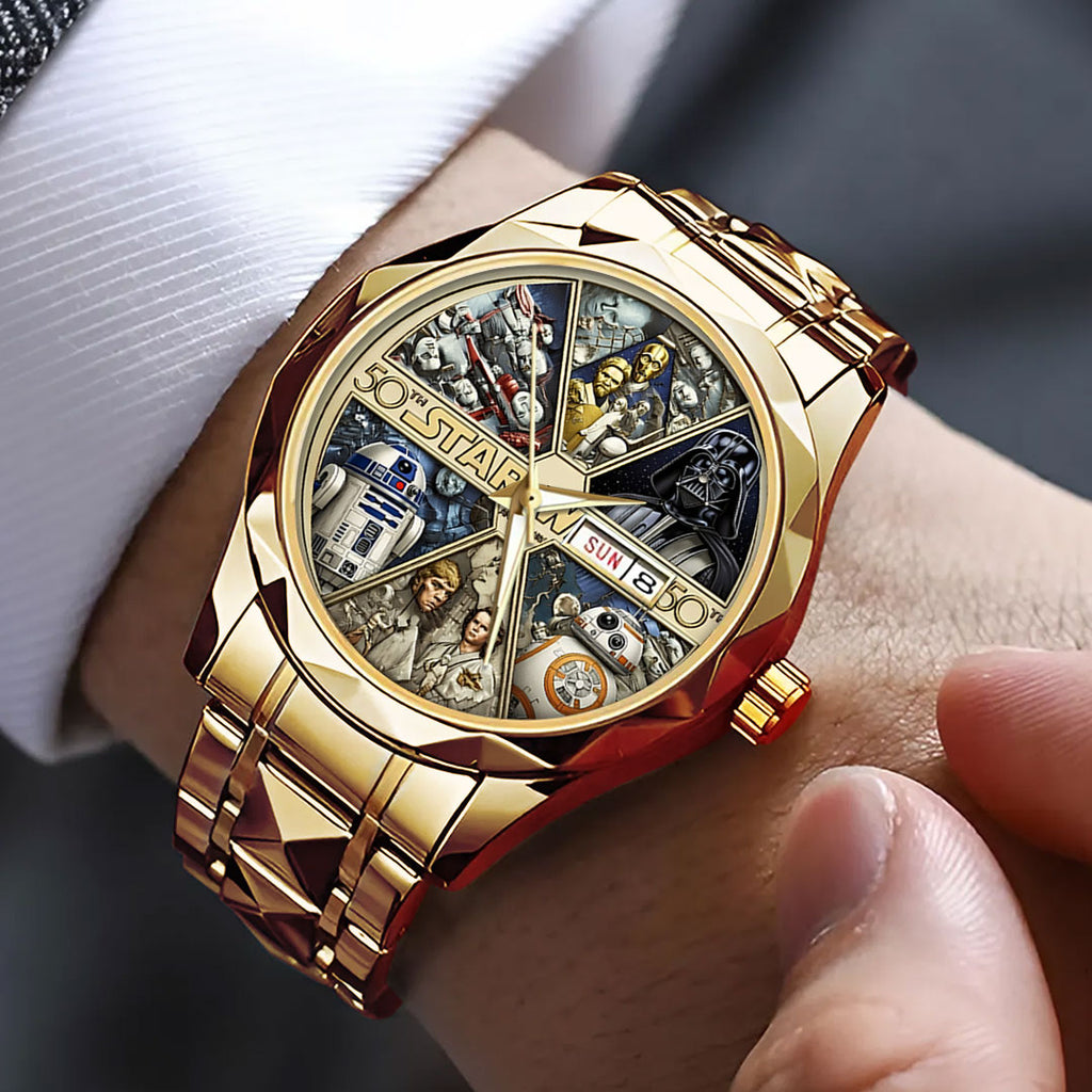 Star Wars 50th Anniversary Alloy Luxury Quartz Watch – TMTHU3944