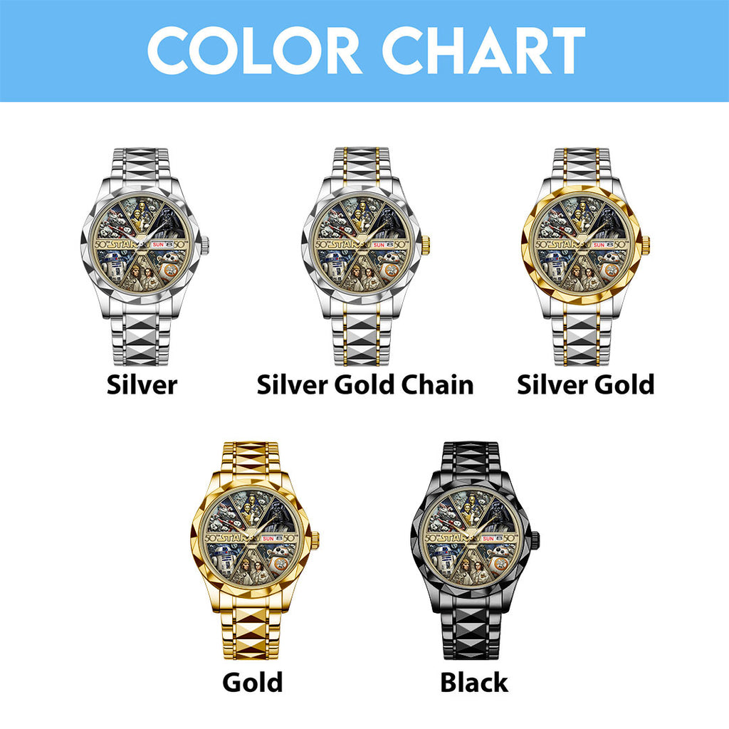 Star Wars 50th Anniversary Alloy Luxury Quartz Watch – TMTHU3944